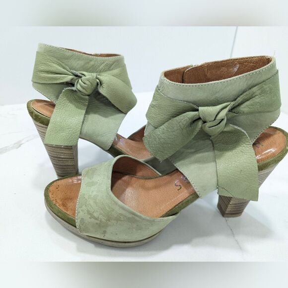 Anthropologie HISPANITAS sued leather side zip ankle peep toe shoes bootie sz 39 - Picture 1 of 11